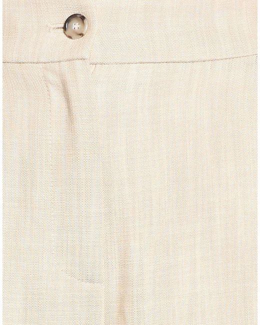 Pinko Natural Sand Pants Viscose, Polyester, Elastane