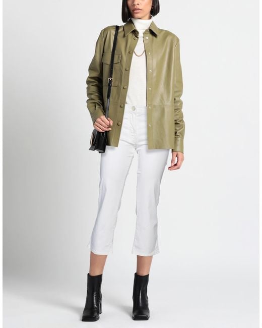 Jacob Cohen White Pants Cotton, Elastane