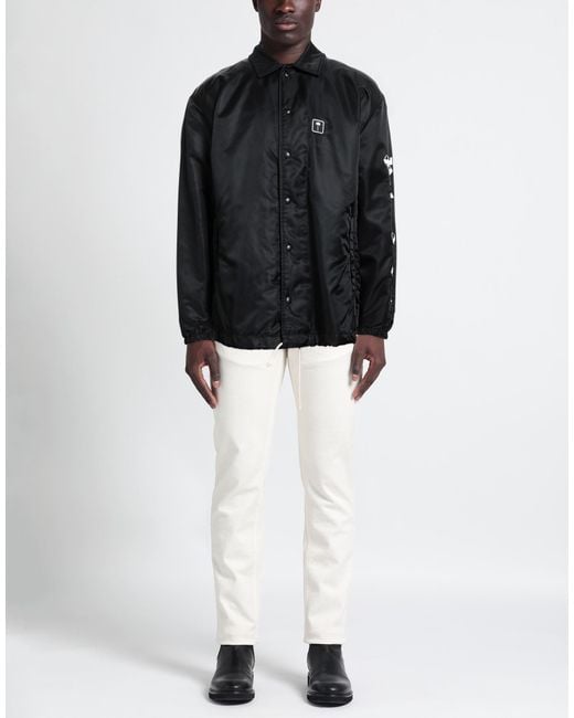 Palm Angels Black Jacket for men
