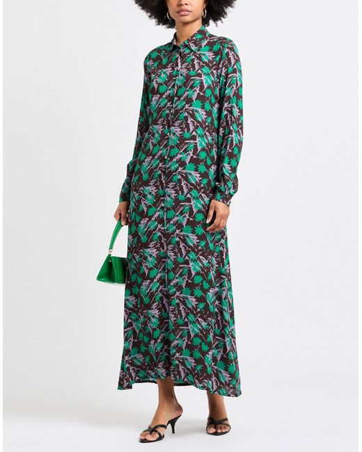 Attic And Barn Green Maxi-Kleid