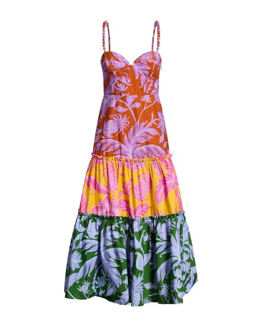 Farm Rio White Midi Dresses