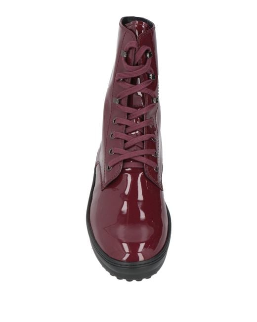 Tod's Purple Ankle Boots