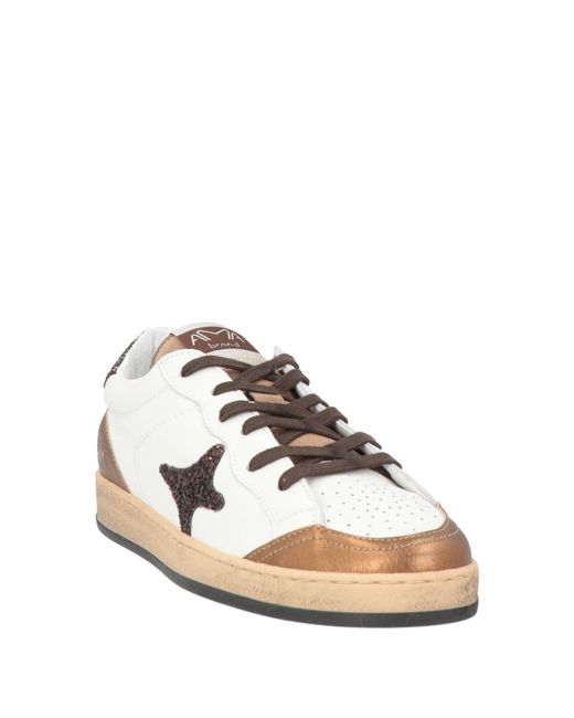 AMA BRAND Natural Sneakers Leather