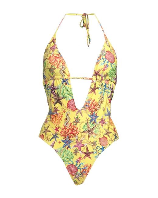 4giveness Onepiece Swimsuit in Yellow Lyst