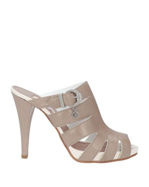 Fabi Brown Taupe Sandals Leather for men