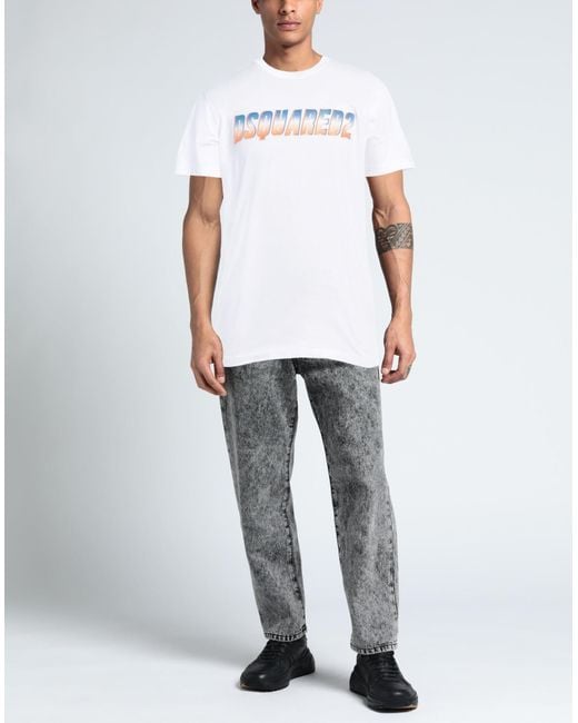DSquared² White T-shirt for men