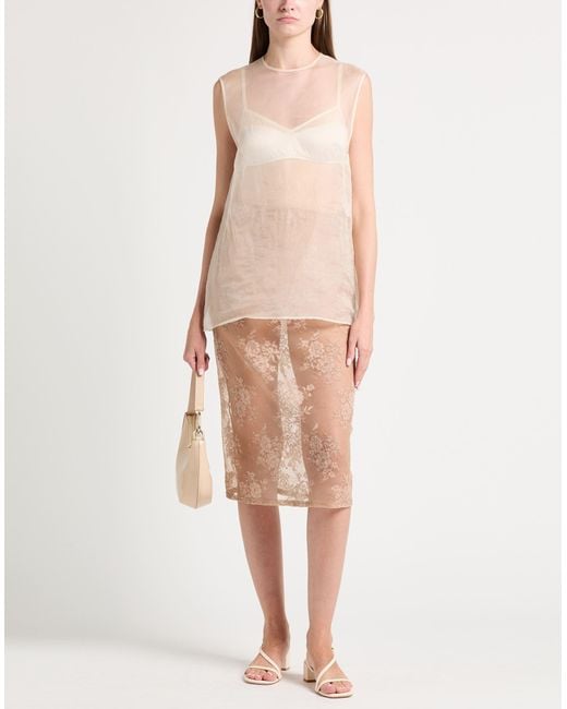 N°21 Natural Midi Skirt