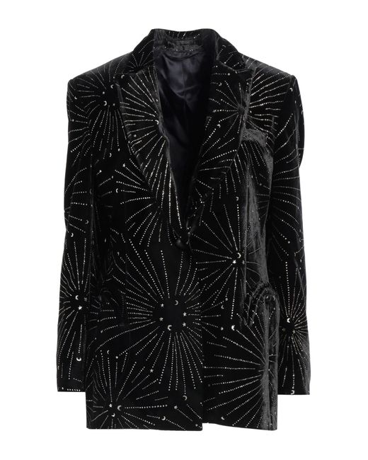 Blazé Milano Black Blazer Polyester, Viscose, Silk