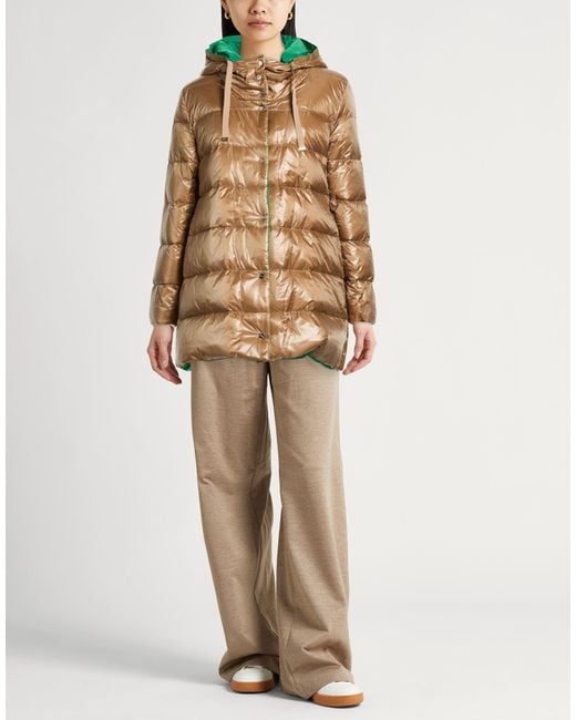Herno Natural Camel Puffer Polyamide