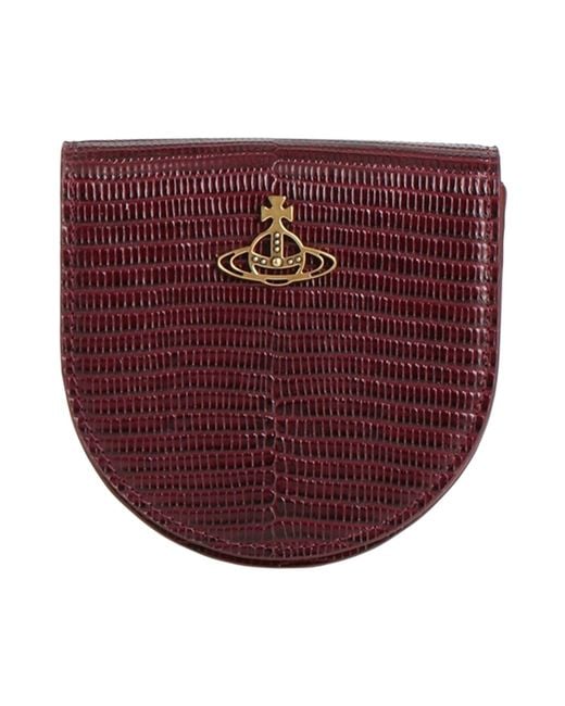 Vivienne Westwood Red Burgundy Shoulder Bag Leather