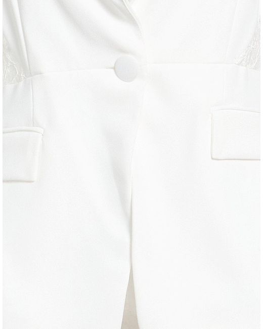 Liu Jo White Blazer Polyester