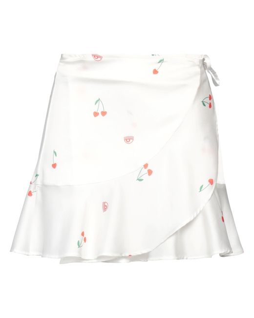 Chiara Ferragni White Mini Skirt