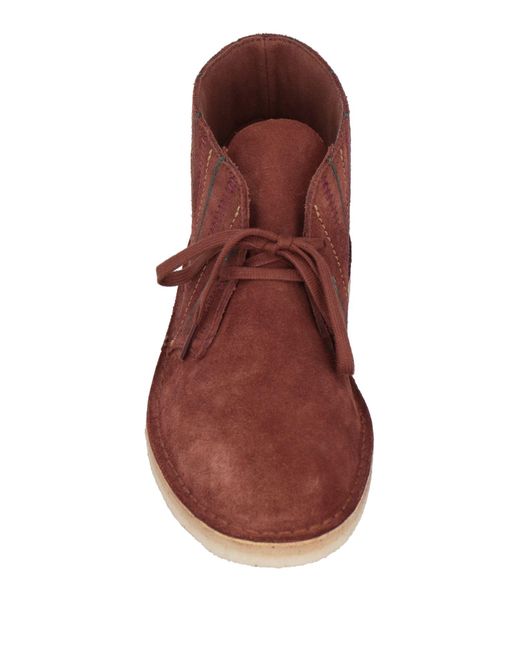 Clarks Red Ankle Boots for men