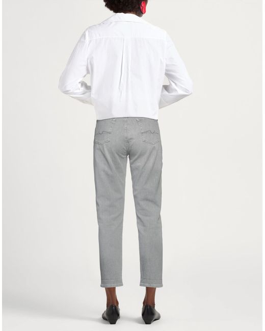 7 For All Mankind Gray Jeanshose