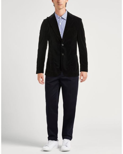 L.b.m. 1911 Black Midnight Blazer Cotton, Lyocell, Polyester, Elastane for men