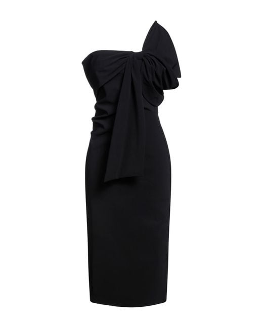 La Petite Robe Di Chiara Boni Black Midi-Kleid