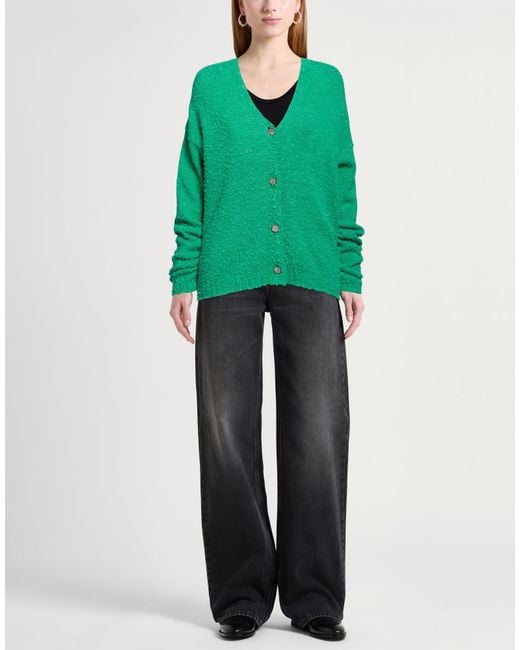 Tela Green Cardigan Polyamide, Alpaca Wool, Wool, Elastane