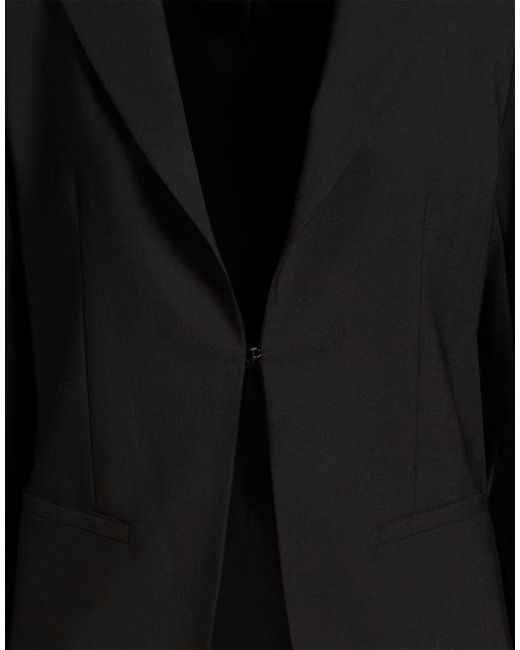 Ottod'Ame Black Blazer Polyester, Virgin Wool, Elastane