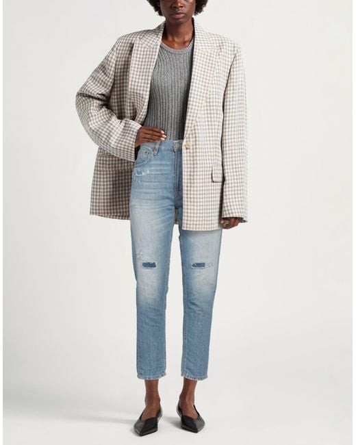 Dondup Blue Jeans Cotton, Linen