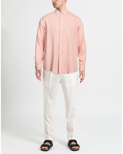 Grey Daniele Alessandrini Pink Shirt for men