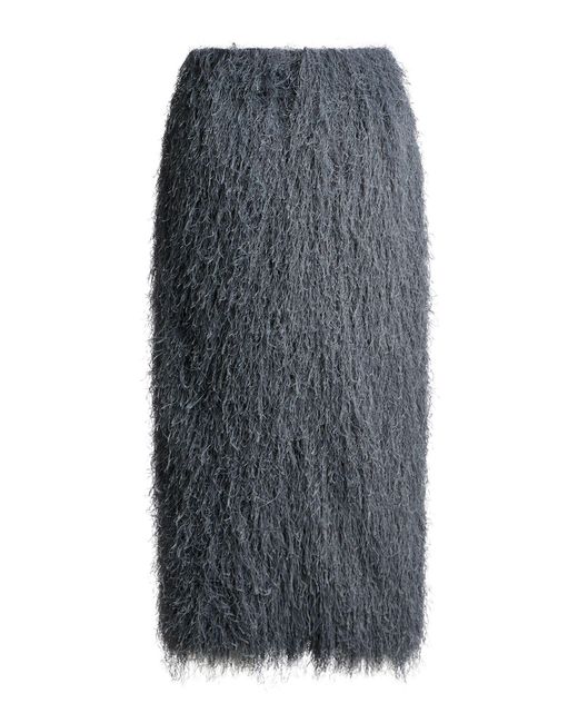 Dries Van Noten Gray Midi Skirt