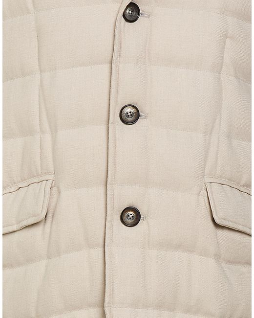 Herno Natural Puffer Viscose, Virgin Wool, Wool, Polyester, Polyurethane for men