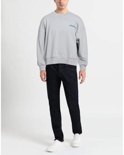 A PAPER KID Gray Sweatshirt for men