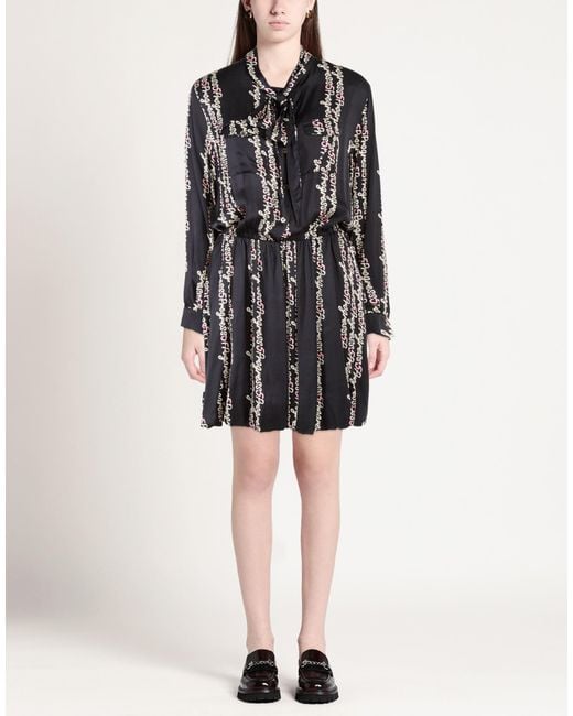 5 PROGRESS Black Mini Dress Viscose