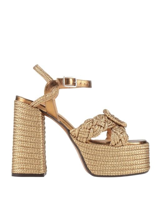 Castaner Metallic Sandals