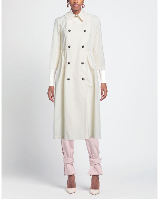 ALESSIA SANTI White Overcoat