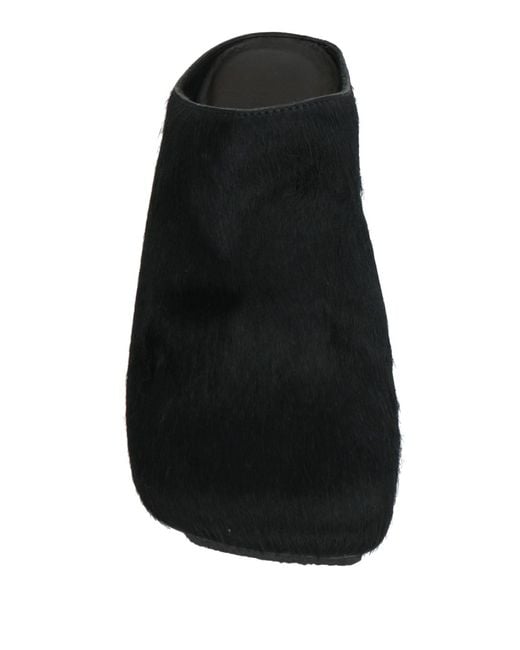 Uma Wang Black Mules & Clogs Leather