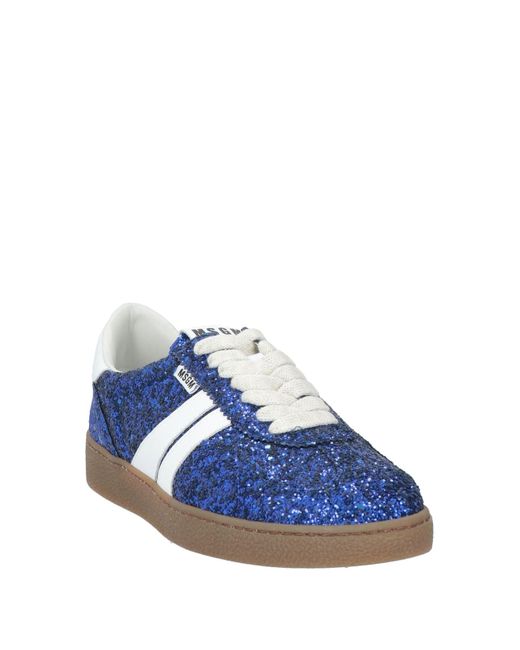 MSGM Blue Sneakers Textile Fibers