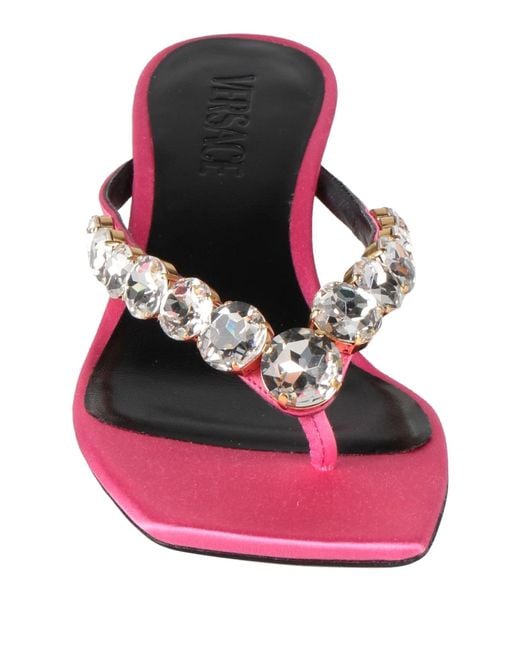 Versace Pink Thong Sandal