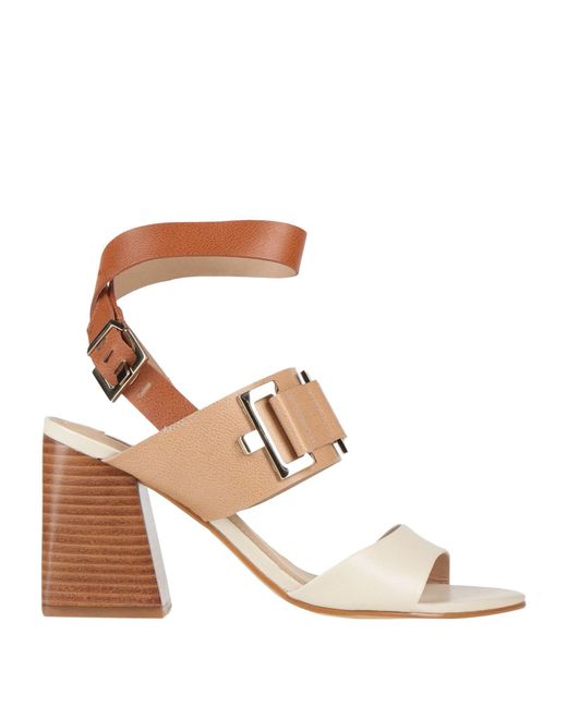 Werner Multicolor Ivory Sandals Leather