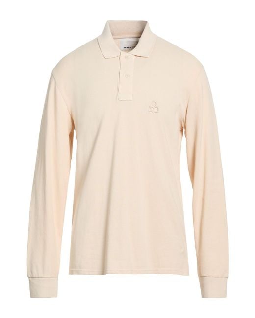 Isabel Marant Natural Sand Polo Shirt Cotton for men