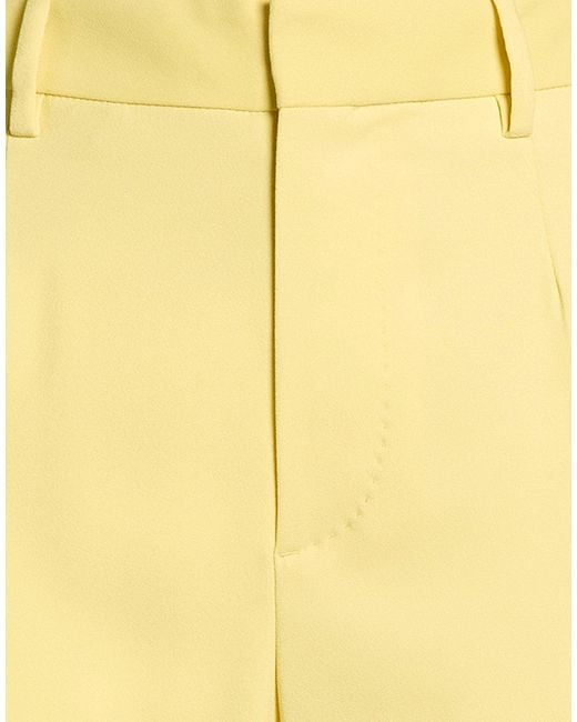 DSquared² Yellow Pants Polyester, Elastane