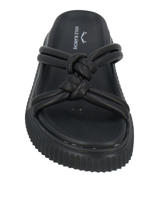 Voile Blanche Black Sandals Leather