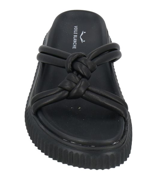 Voile Blanche Black Sandals Leather