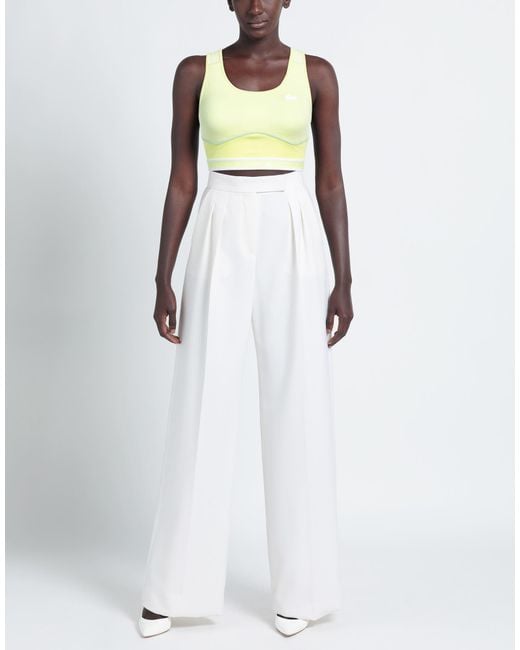 Lacoste Yellow Top Polyester, Elastane