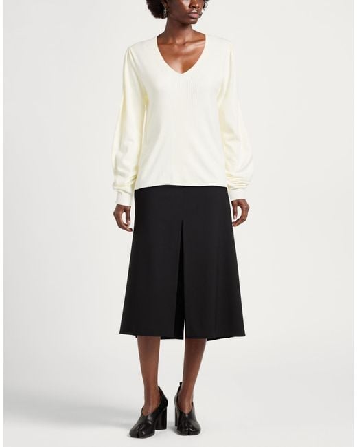 Twinset White Sweater Viscose, Polyester