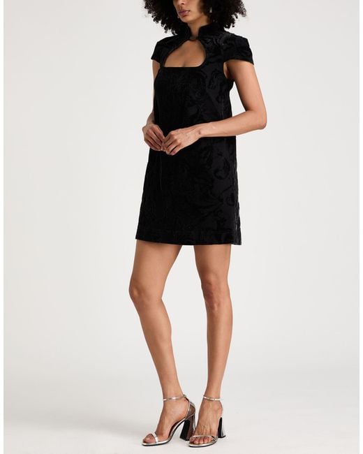 Versace Jeans Couture Black Mini Dress Cotton, Elastane