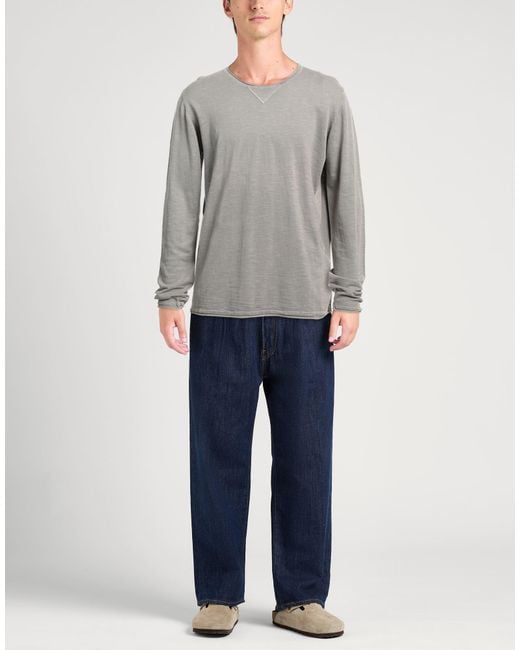 Fred Mello Gray Sweater Cotton for men