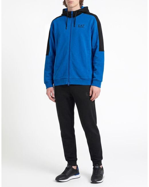 EA7 Blue Tracksuit Cotton, Polyester for men
