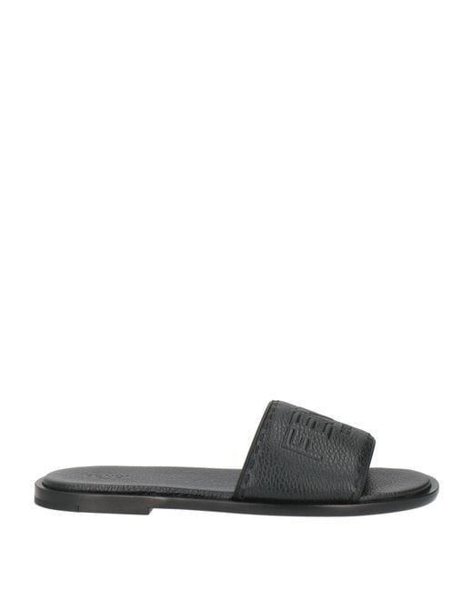 Fendi Black Sandals Leather for men