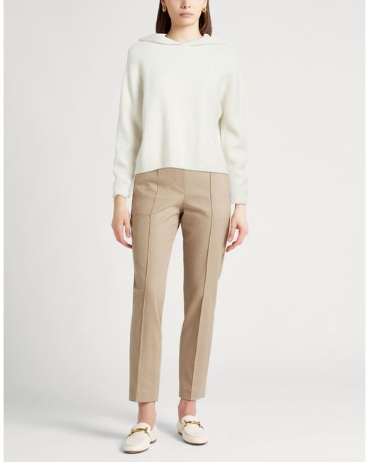 Paolo Pecora White Sweater Acrylic, Polyamide, Virgin Wool, Metallic Fiber, Elastane