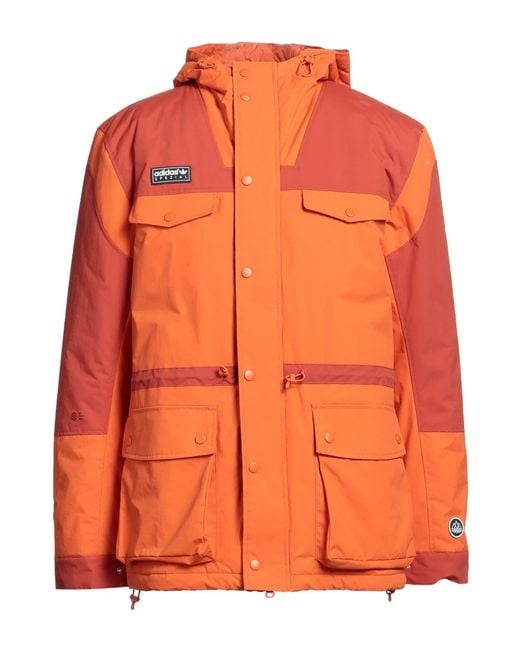 Adidas Originals Orange Coat for men