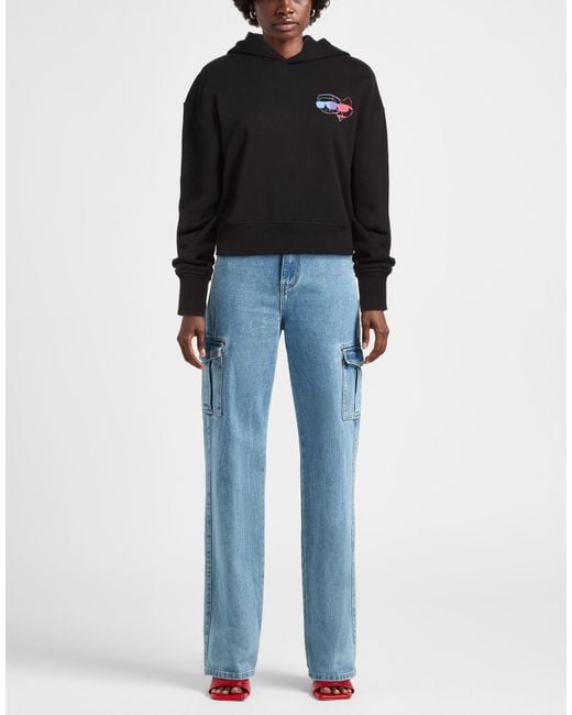 Karl Lagerfeld Black Sweatshirt Organic Cotton