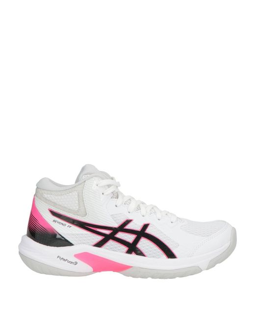Asics White Sneakers Textile Fibers