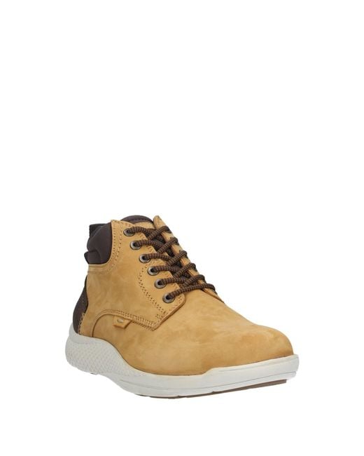 Docksteps Brown Camel Sneakers Soft Leather for men