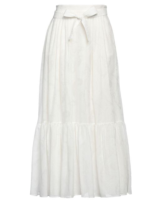 Etro White Maxi Skirt